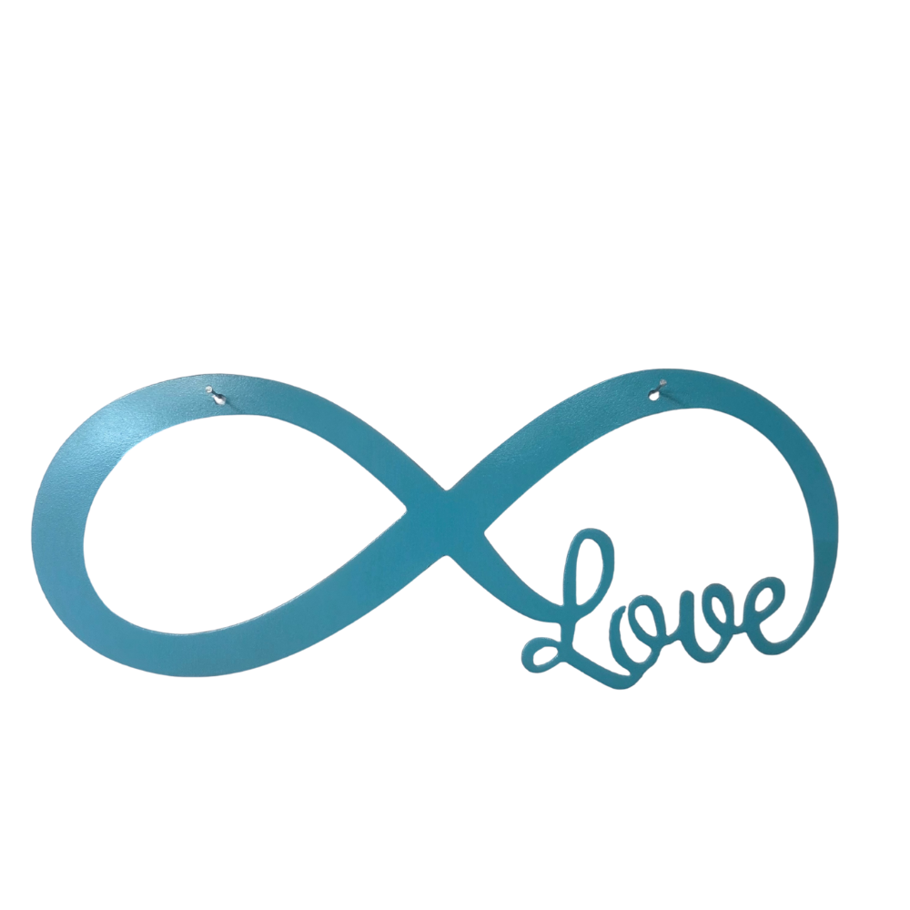 Infinity Love Metal Wall Sign