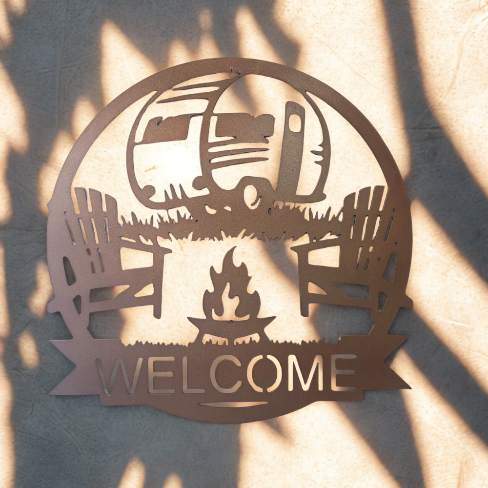 Camping Welcome Sign