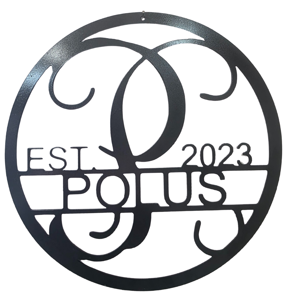 Personalized Established Date Monogram